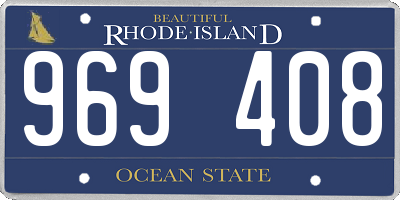 RI license plate 969408