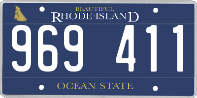 RI license plate 969411