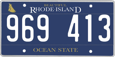 RI license plate 969413