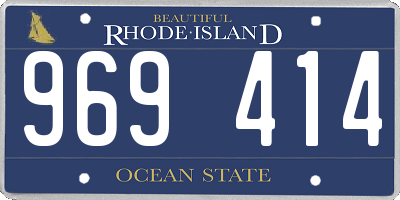 RI license plate 969414