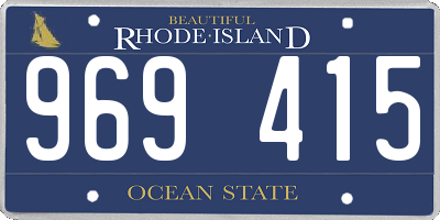 RI license plate 969415