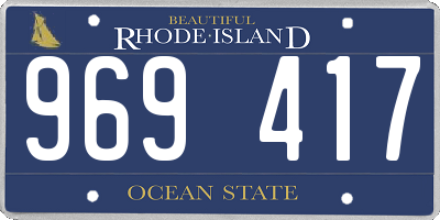 RI license plate 969417