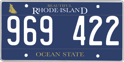 RI license plate 969422