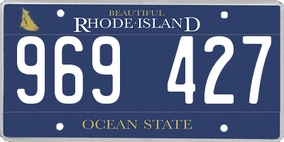 RI license plate 969427