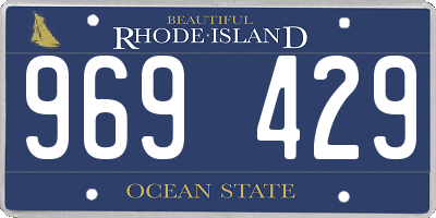 RI license plate 969429