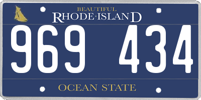RI license plate 969434
