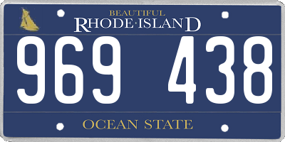 RI license plate 969438