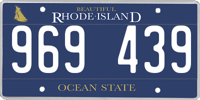 RI license plate 969439