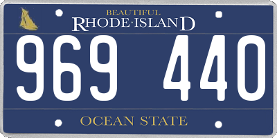 RI license plate 969440