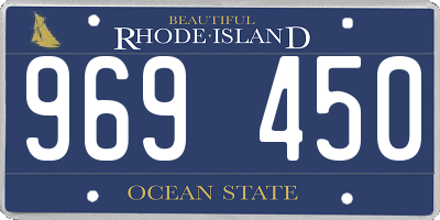RI license plate 969450