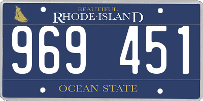 RI license plate 969451
