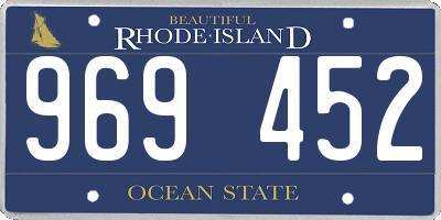 RI license plate 969452