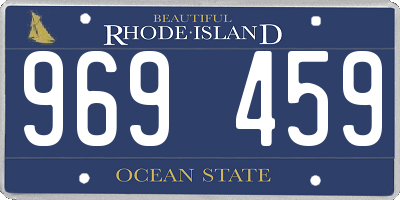 RI license plate 969459
