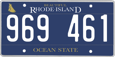 RI license plate 969461