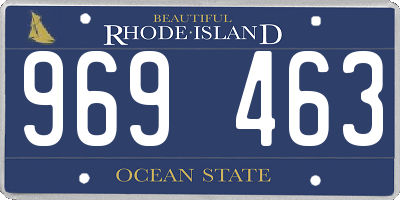 RI license plate 969463