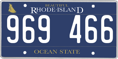 RI license plate 969466