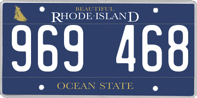 RI license plate 969468