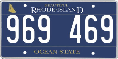RI license plate 969469