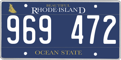 RI license plate 969472