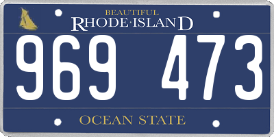 RI license plate 969473
