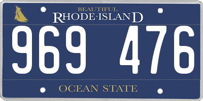 RI license plate 969476