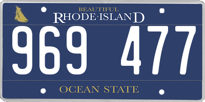 RI license plate 969477
