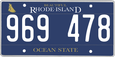 RI license plate 969478