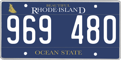 RI license plate 969480