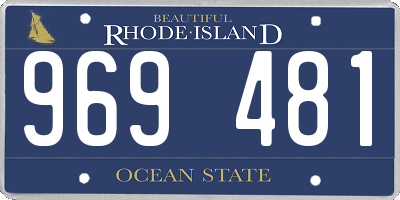 RI license plate 969481