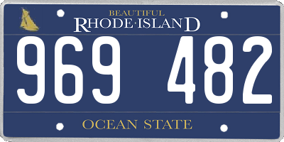 RI license plate 969482