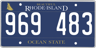 RI license plate 969483