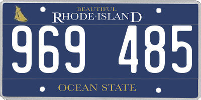 RI license plate 969485