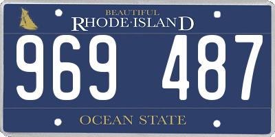 RI license plate 969487