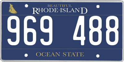 RI license plate 969488
