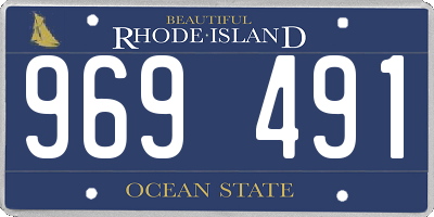 RI license plate 969491