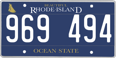 RI license plate 969494