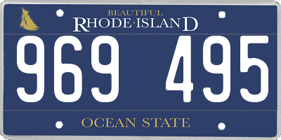 RI license plate 969495