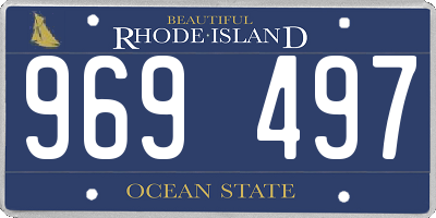 RI license plate 969497