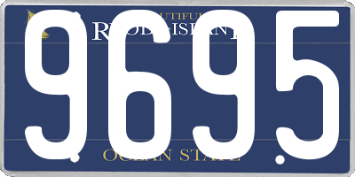 RI license plate 9695
