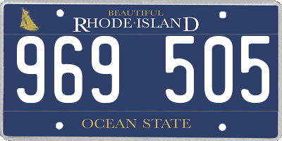 RI license plate 969505