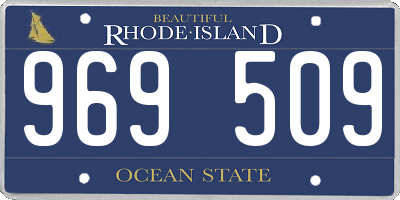 RI license plate 969509