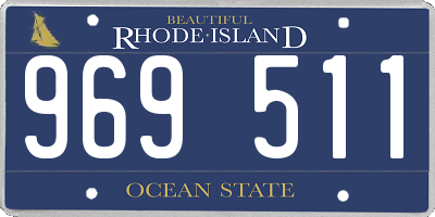 RI license plate 969511