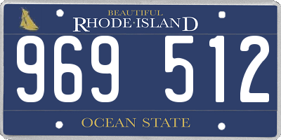 RI license plate 969512