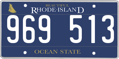 RI license plate 969513
