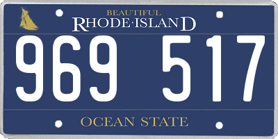 RI license plate 969517