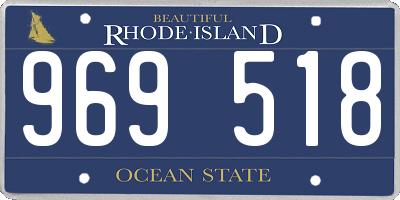 RI license plate 969518