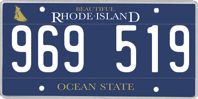 RI license plate 969519