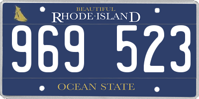 RI license plate 969523