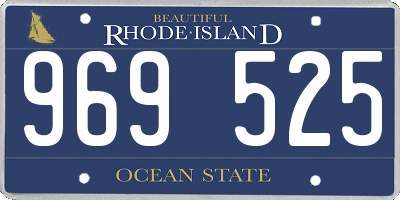 RI license plate 969525