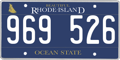 RI license plate 969526